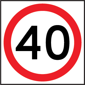 Speed limit sign | MMS-REG-1