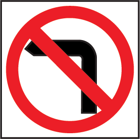 No left turn Symbolic | MMS-REG-4(L)