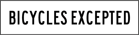 Bicycles excepted | MMS-REG-9
