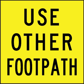 Use other footpath | MMS-PED-6
