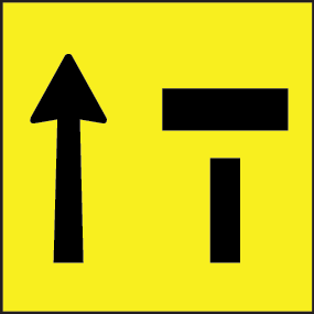 Right lane closed Symbolic | MMS-POS-1(L)