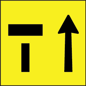 Left lane closed Symbolic | MMS-POS-1(R)