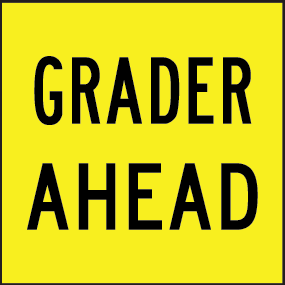 Grader ahead | MMS-ADV-12