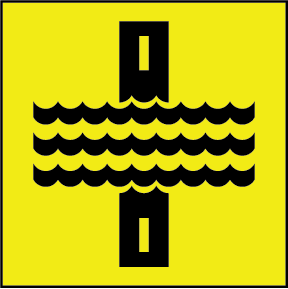Water over road Symbolic | MMS-ADV-62