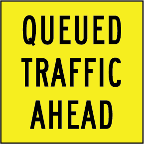 Queued traffic ahead | MMS-ADV-90