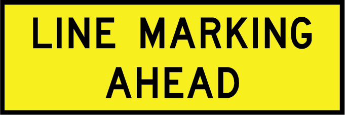 Line marking ahead | T1-15