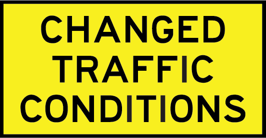 Changed traffic conditions | T1-23