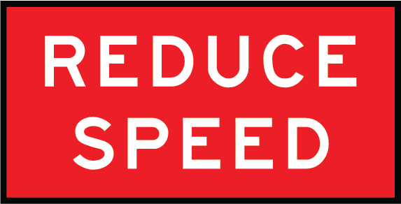 Reduce speed | MR-TAW-1