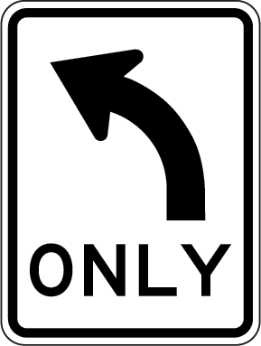Left Turn Only | R2-14(L)