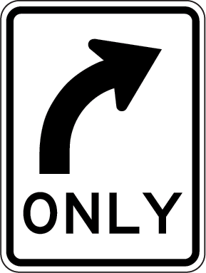 Right Turn Only | R2-14(R)