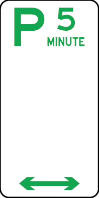 5 Minute Parking | R5-13