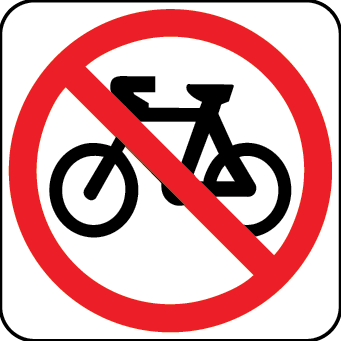 No Bicycles Symbolic | R6-10-3