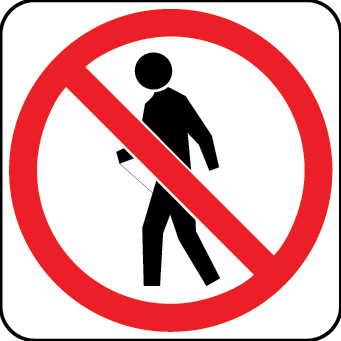 No Pedestrians Symbolic | R6-15