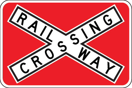 Rail Crossing Symbolic | R6-25
