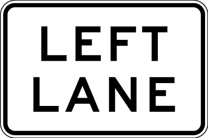 Left Lane | R7-3(L)