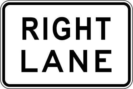 Right Lane | R7-3(R)