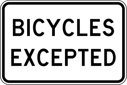 Bicycles Excepted | R9-3