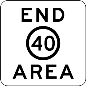 End Area Speed Limit | MR-RS-20
