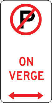 No Parking On Verge | MR-RPK-17