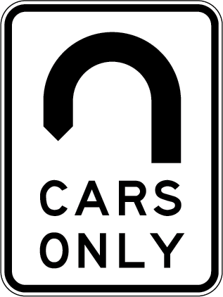 U-turn Cars Only | MR-GT-15