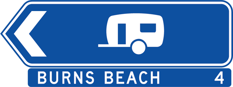Caravan Park Direction with Route Number | MR-SMAX-11