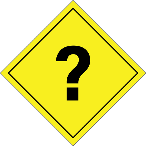 Custom hazard sign